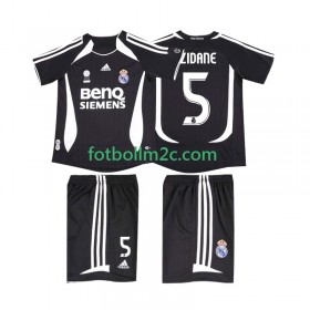 Fußballtrikots Real Madrid ZIDANE 5 2006 2007 Retro Kinder Auswärts Trikotsatz